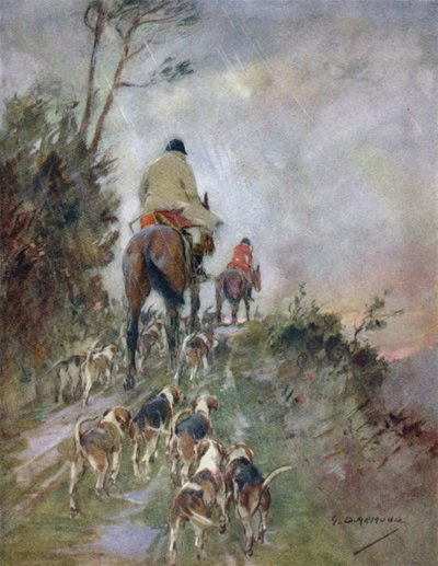 Illustration for The Story of a Red Deer by George Denholm Armour