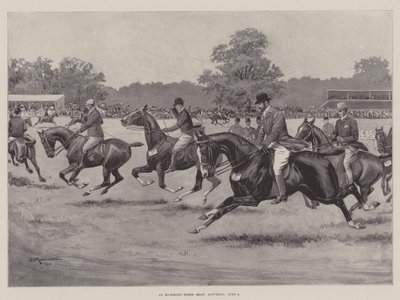 At Richmond Horse Show, Saturday, 9 June by George Derville Rowlandson