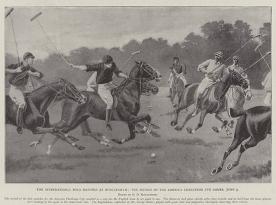 The International Polo Matches at Hurlingham, the Second of the America Challenge Cup Games by George Derville Rowlandson
