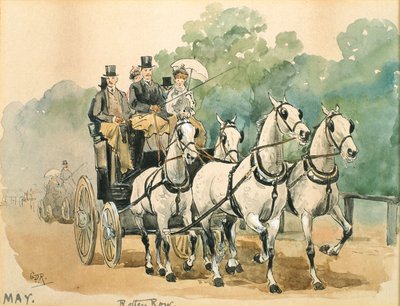 The Month of May: Coaching by George Derville Rowlandson