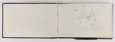 (Sketchbook) Corner of Castle at Aigle by George Elbert Burr