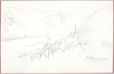 St. Goar from Castle Rheinfels by George Elbert Burr