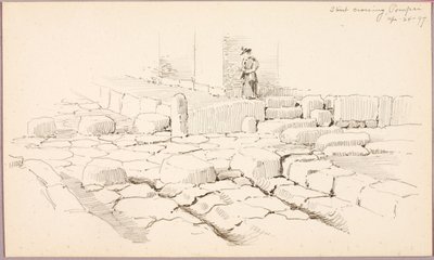 Street Crossing, Pompeii by George Elbert Burr
