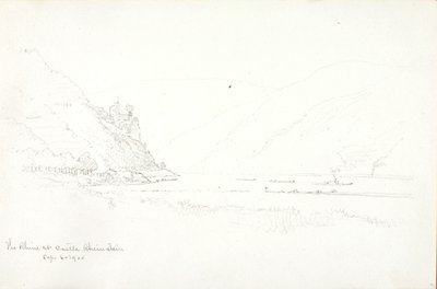 The Rhine at Castle Rheinstein by George Elbert Burr