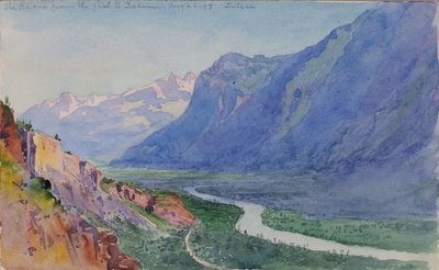 The Rhone from the Path to Salvari, Switzerland by George Elbert Burr