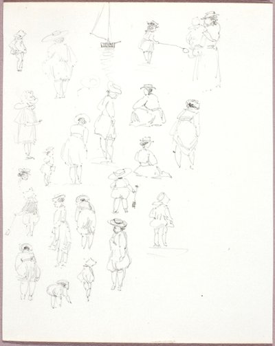 Untitled--Figure Studies from Rear by George Elbert Burr