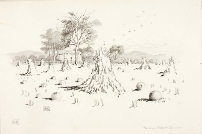 Untitled (Harvest Scene) by George Elbert Burr