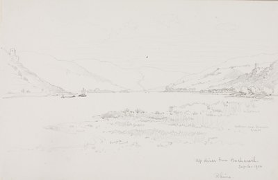 Up River from Bacharach, Rhine by George Elbert Burr