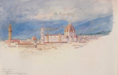 View from S. Miniato, Florence, 1900 by George Elbert Burr