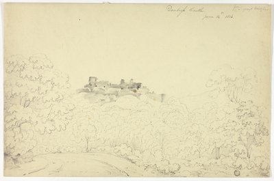 Denbigh Castle from Segroyt Dingle by George Fennel Robson