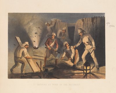 Sappers at Work in the Batteries, 1857 by George Francklin Atkinson