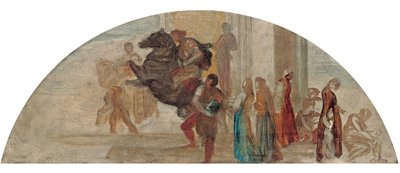 Composition Sketch for an Unexecuted Mural by George Frederick Watts