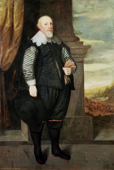 Portrait of Sir Arthur Ingram (c.1570-1642) 1638 by George Geldorp