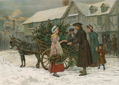 The Holly Cart by George Goodwin Kilburne