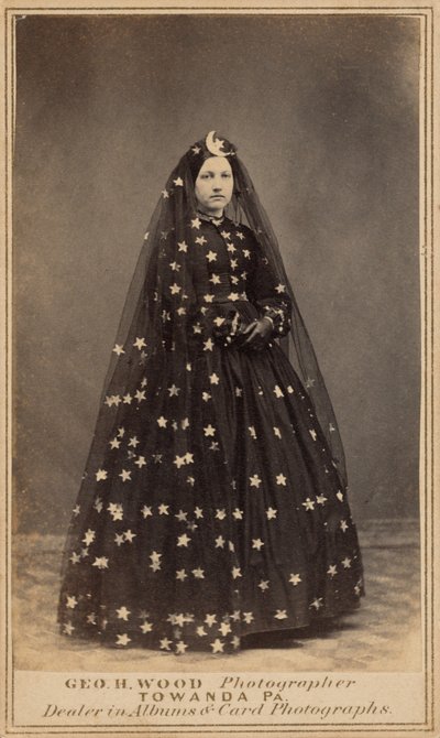 Woman in Costume of Queen of the Night, c. 1860 by George H. Wood