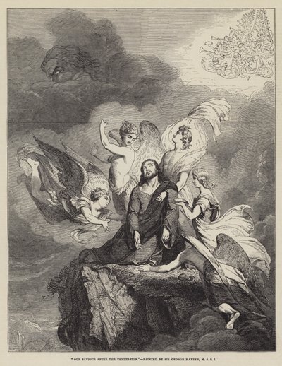 Our Saviour After the Temptation by George Hayter
