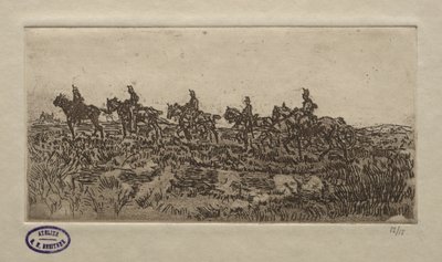 Cavalry Scene by George Hendrik Breitner