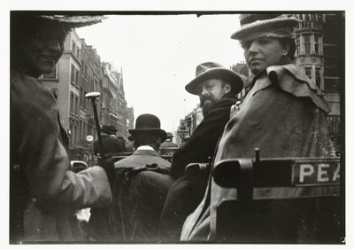 George Breitner and Marius Bauer in a Carriage in London by George Hendrik Breitner