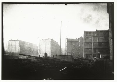 New Buildings along the Jacob van Lennepkanaal in Amsterdam by George Hendrik Breitner