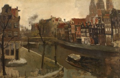 Prinsengracht in Amsterdam by George Hendrik Breitner