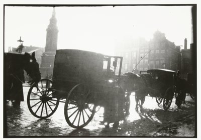Carriages on the Dam in Amsterdam by George Hendrik Breitner