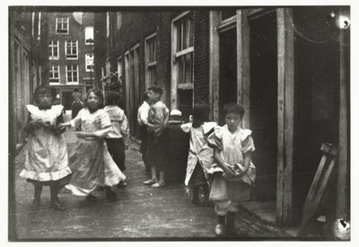 Playing Children in a Street by George Hendrik Breitner