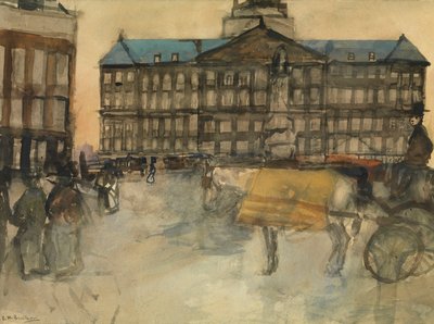 Town Hall in Amsterdam by George Hendrik Breitner