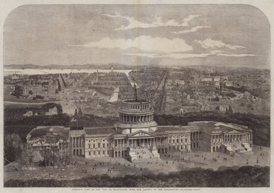 Birdseye View of the City of Washington, with the Capitol in the Foreground by George Henry Andrews