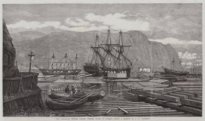 The Canadian Lumber Trade, Timber Coves at Quebec by George Henry Andrews