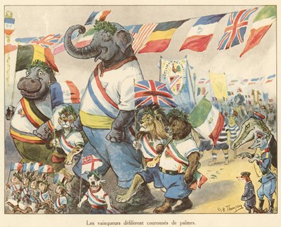 The Victors Paraded Crowned with Palms by George Henry Thompson