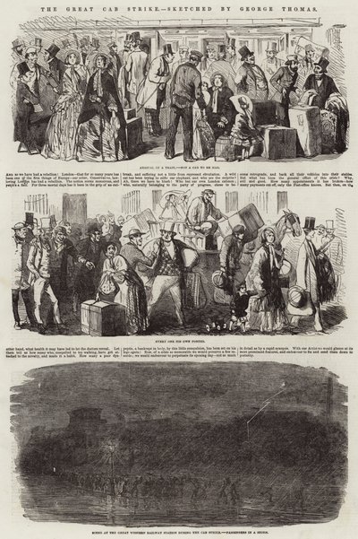 The Great Cab Strike by George Housman Thomas