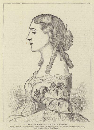 The Late Empress Augusta of Germany by George Housman Thomas