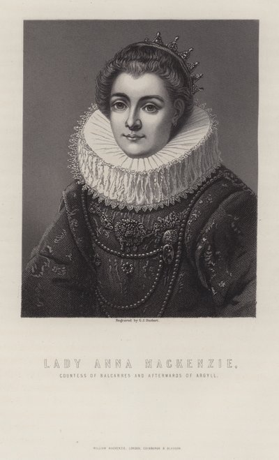 Lady Anna Mackenzie, Countess of Balcarres and Afterwards of Argyll by George J. Stodart