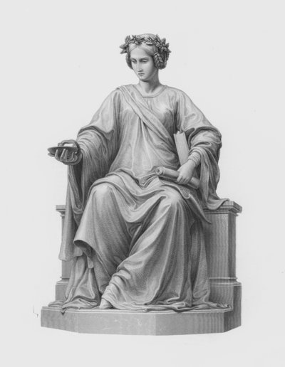 Medicine, engraved by G Stodart from the statue by Ernst Hahnel by George J. Stodart