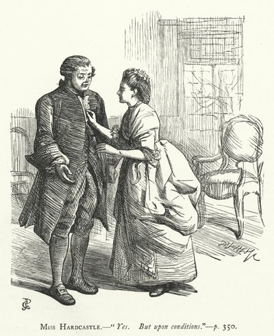 Illustration for She Stoops To Conquer by George John Pinwell