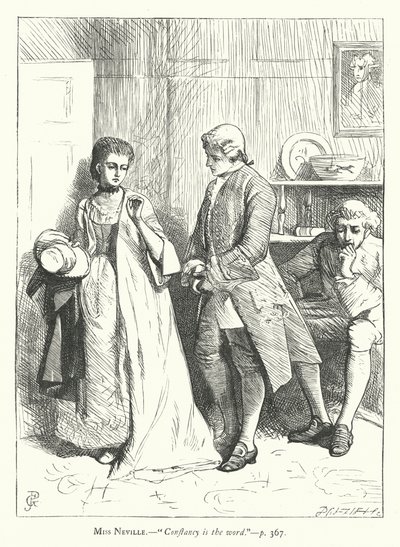 Illustration for She Stoops To Conquer by George John Pinwell