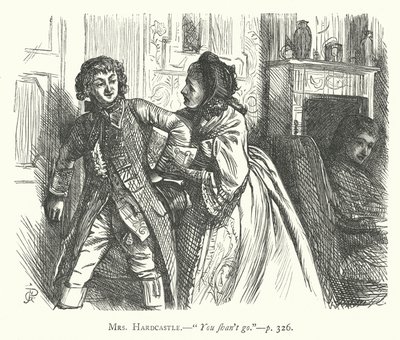 Illustration for She Stoops To Conquer by George John Pinwell