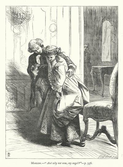 Illustration for She Stoops To Conquer (engraving) by George John Pinwell
