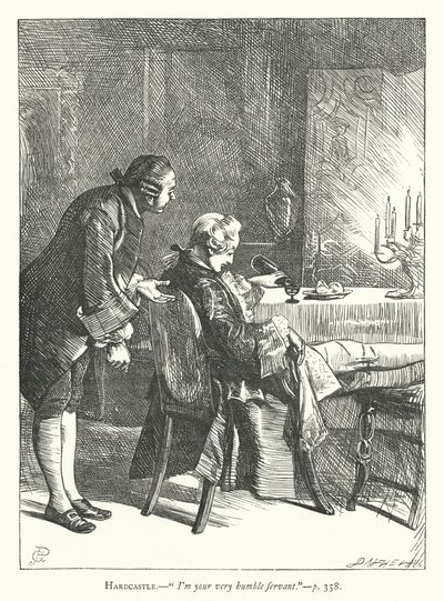 Illustration for She Stoops To Conquer by George John Pinwell