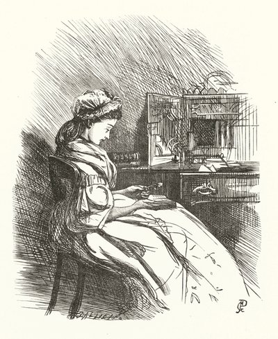Illustration for Stanzas on Woman by George John Pinwell