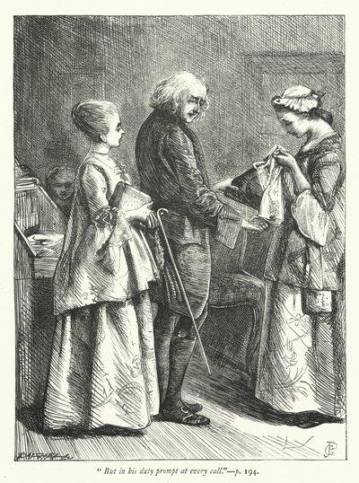 Illustration for The Deserted Village by George John Pinwell