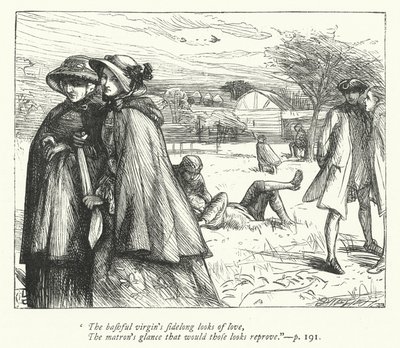 Illustration for The Deserted Village (engraving) by George John Pinwell