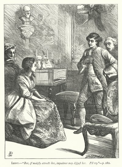 Illustration for The Good-Natured Man by George John Pinwell