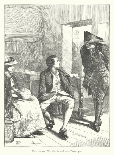 Illustration for The Good-Natured Man by George John Pinwell