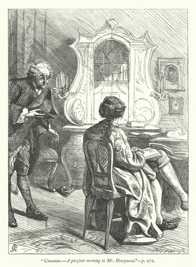 Illustration for The Good-Natured Man by George John Pinwell