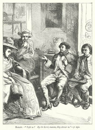 Illustration for The Good-Natured Man by George John Pinwell