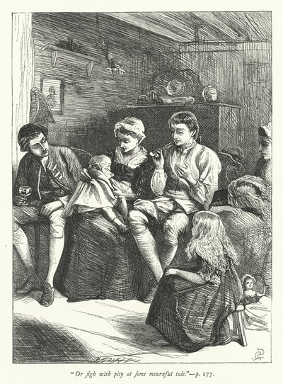 Illustration for The Traveller by George John Pinwell