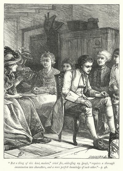 Illustration for The Vicar of Wakefield by George John Pinwell