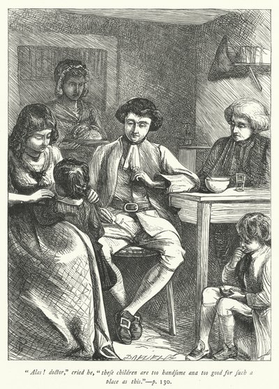 Illustration for The Vicar of Wakefield by George John Pinwell