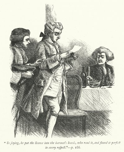 Illustration for The Vicar of Wakefield by George John Pinwell